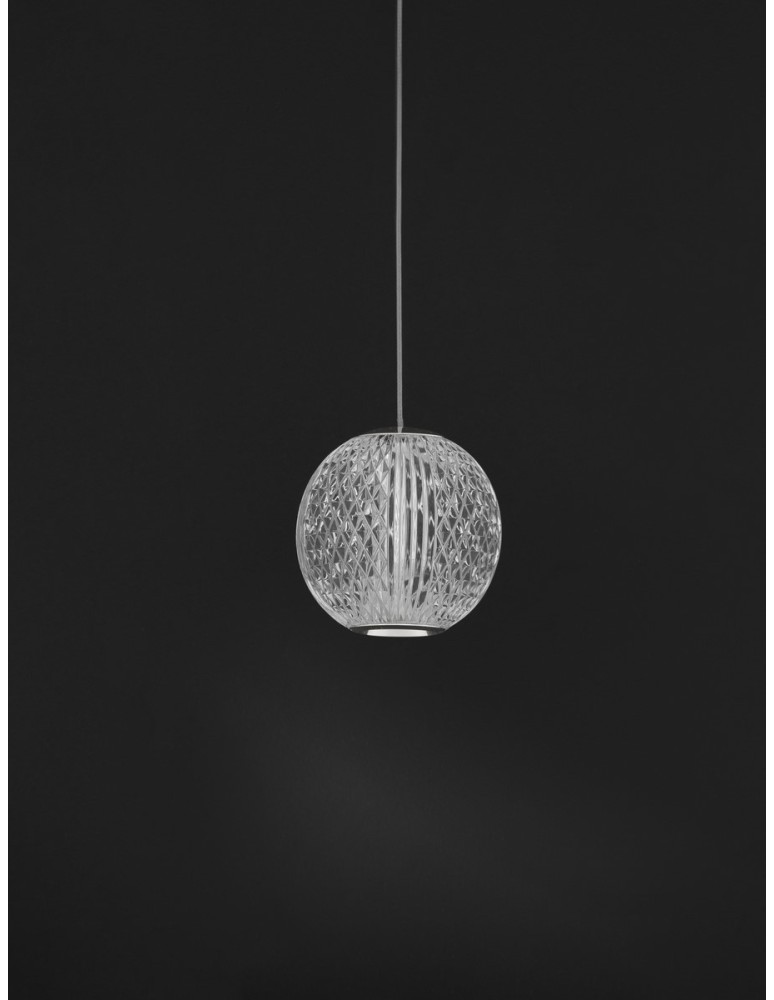Luces Exclusivas CANA Wisząca Nowoczesna srebrny i odcienie srebra 1xLED max 6W 3200K LE43471