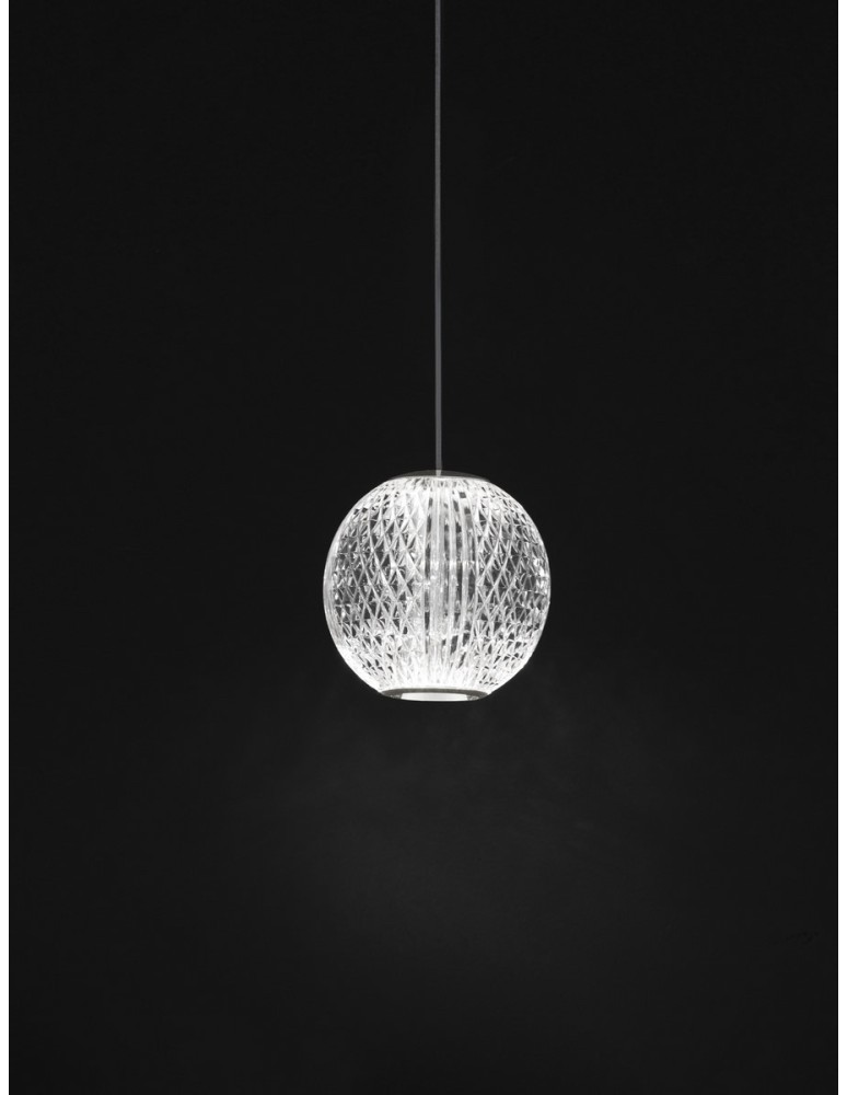Luces Exclusivas CANA Wisząca Nowoczesna srebrny i odcienie srebra 1xLED max 6W 3200K LE43471