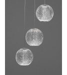 Lampy wiszące - Luces Exclusivas CANA Wisząca Nowoczesna srebrny i odcienie srebra 1xLED max 16W 3200K LE43472 - product 4