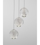 Lampy wiszące - Luces Exclusivas CANA Wisząca Nowoczesna srebrny i odcienie srebra 1xLED max 16W 3200K LE43472 - product 5