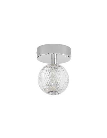 Luces Exclusivas PONCE Sufitowa Nowoczesna srebrny i odcienie srebra 1xLED max 6W 3200K LE43474