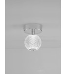 Lampy sufitowe - Luces Exclusivas PONCE Sufitowa Nowoczesna srebrny i odcienie srebra 1xLED max 6W 3200K LE43474 - product 2