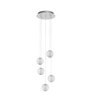 Lampy wiszące - Luces Exclusivas CANA Wisząca Nowoczesna srebrny i odcienie srebra 1xLED max 26W 3200K LE43475 - produkt 1