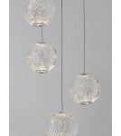 Lampy wiszące - Luces Exclusivas CANA Wisząca Nowoczesna srebrny i odcienie srebra 1xLED max 26W 3200K LE43475 - produkt 2