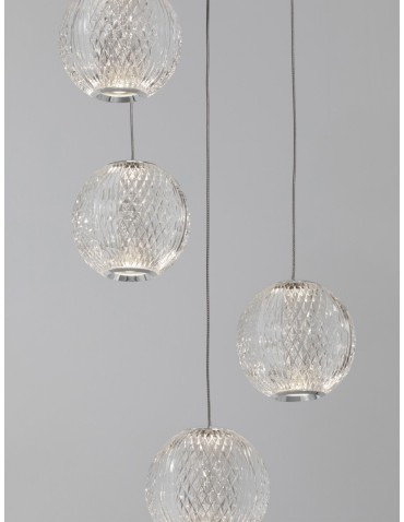 Luces Exclusivas CANA Wisząca Nowoczesna srebrny i odcienie srebra 1xLED max 26W 3200K LE43475 - product 2