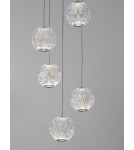 Lampy wiszące - Luces Exclusivas CANA Wisząca Nowoczesna srebrny i odcienie srebra 1xLED max 26W 3200K LE43475 - produkt 5