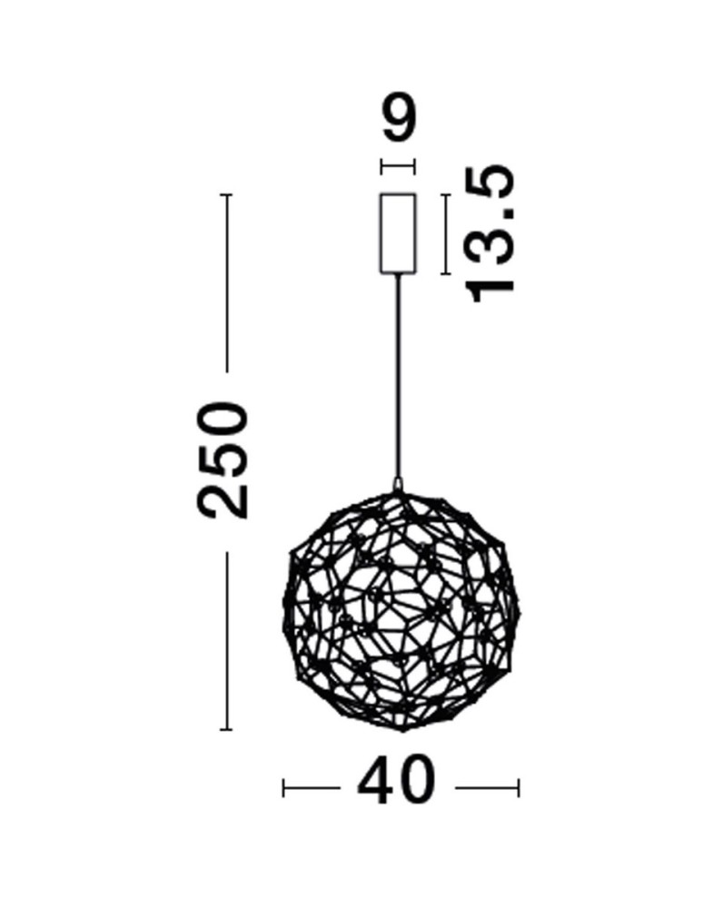 Lampy wiszące - Luces Exclusivas ALTA Wisząca Nowoczesna czarny 1xLED max 21W 3000K LE43476 - product kolory-swiatla.pl 2