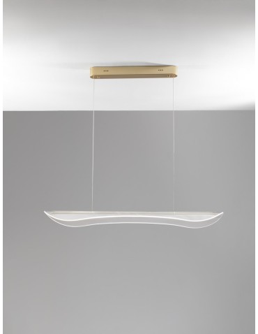 Luces Exclusivas COLIMA Wisząca Nowoczesna złoty i odcienie złota 1xLED max 34W 3000K LE43482 - produkt 2