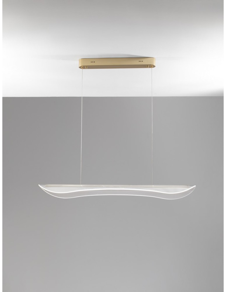 Luces Exclusivas COLIMA Wisząca Nowoczesna złoty i odcienie złota 1xLED max 34W 3000K LE43482
