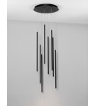 Lampy wiszące - Luces Exclusivas BUGA Wisząca Nowoczesna czarny 1xLED max 40W 3000K LE43486 - product 2