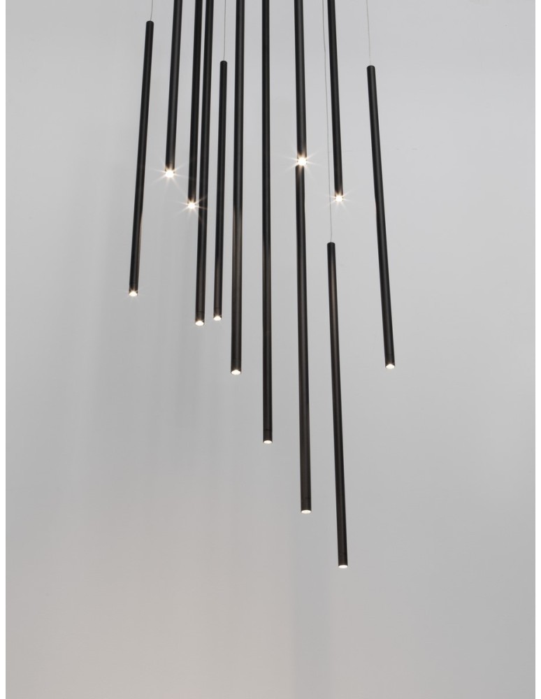 Luces Exclusivas BUGA Wisząca Nowoczesna czarny 1xLED max 60W 3000K LE43487