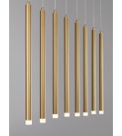 Lampy wiszące - Luces Exclusivas TORREON Wisząca Nowoczesna złoty i odcienie złota 1xLED max 21W 3000K LE43490 - product 2