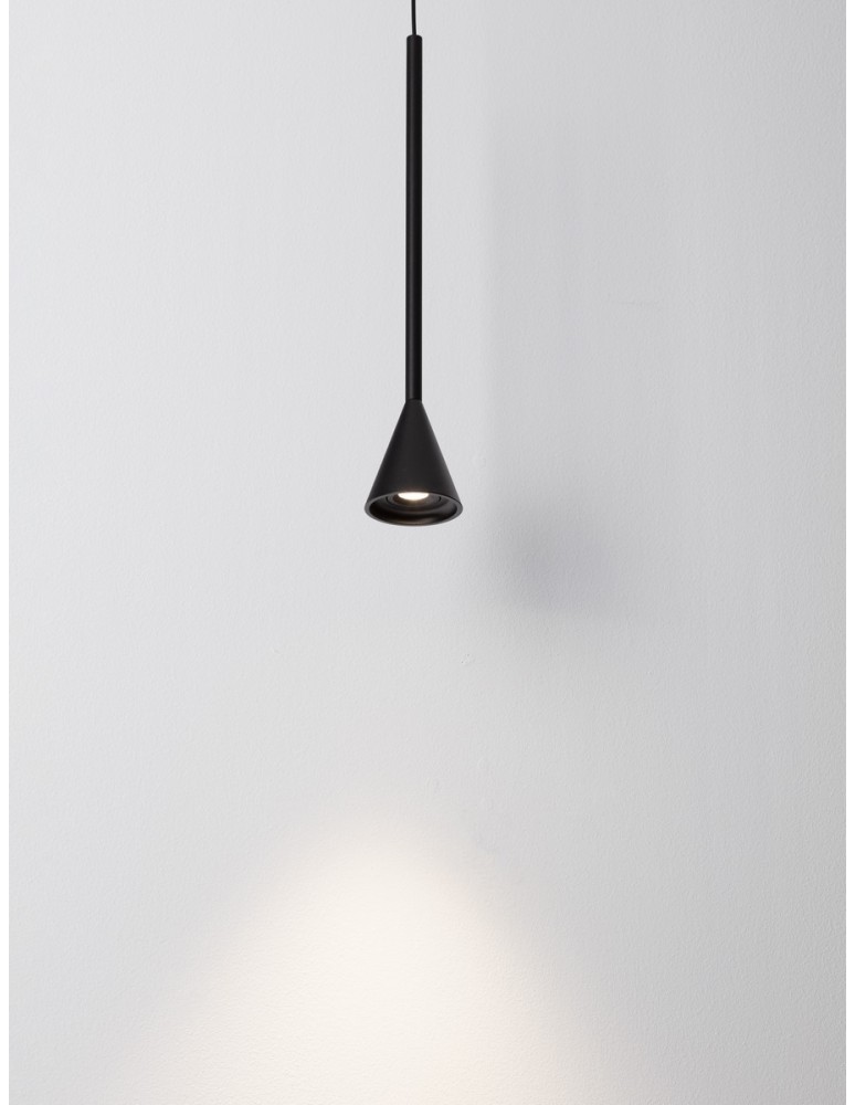 Lampy wiszące pojedyncze - Luces Exclusivas SITGES Wisząca Nowoczesna czarny 1xLED max 6W 3000K LE43497 - produkt kolory-swiatla.pl 2
