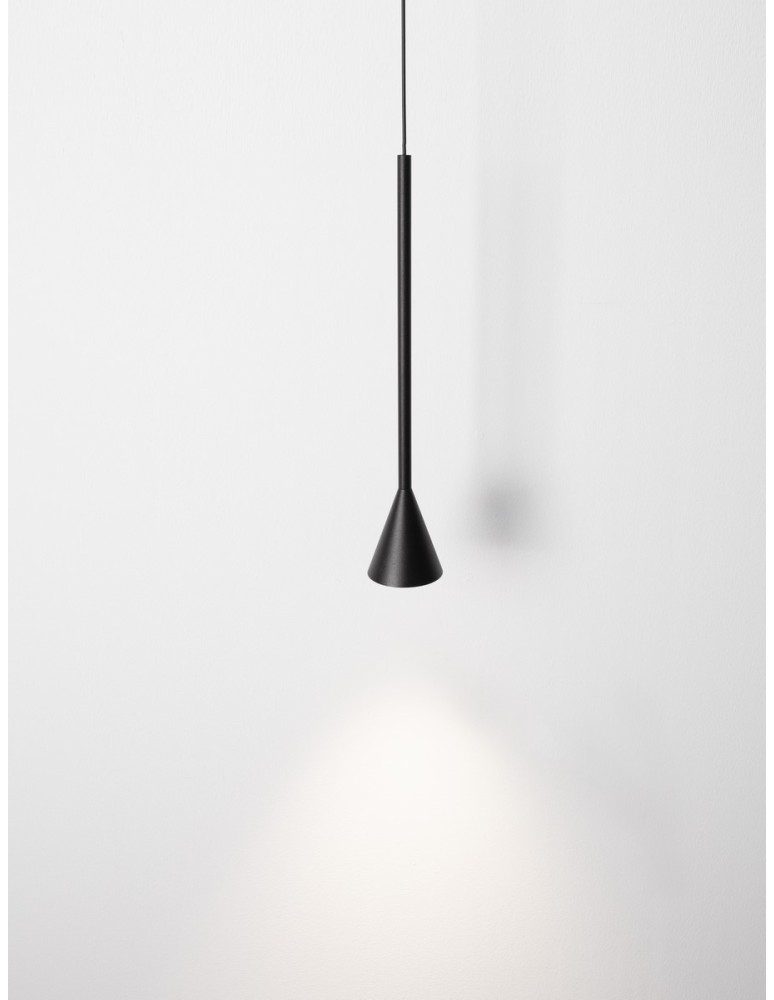 Lampy wiszące pojedyncze - Luces Exclusivas SITGES Wisząca Nowoczesna czarny 1xLED max 6W 3000K LE43497 - produkt kolory-swiatla.pl 3
