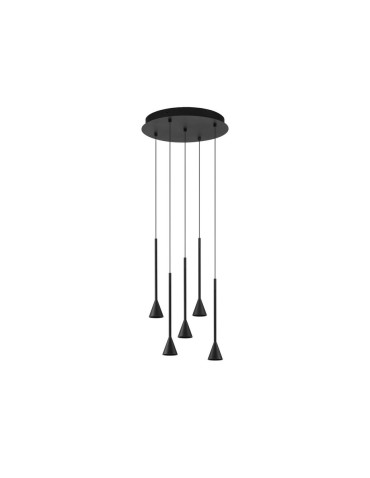 Luces Exclusivas SITGES Wisząca Nowoczesna czarny 1xLED max 27W 3000K LE43498