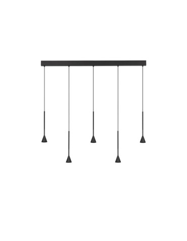 Luces Exclusivas SITGES Wisząca Nowoczesna czarny 1xLED max 27W 3000K LE43499