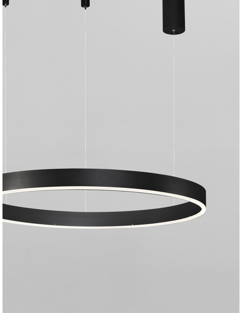 Lampy wiszące - Luces Exclusivas JACA Wisząca Nowoczesna czarny 1xLED max 40W 2700-6000K LE43500 - product kolory-swiatla.pl 2