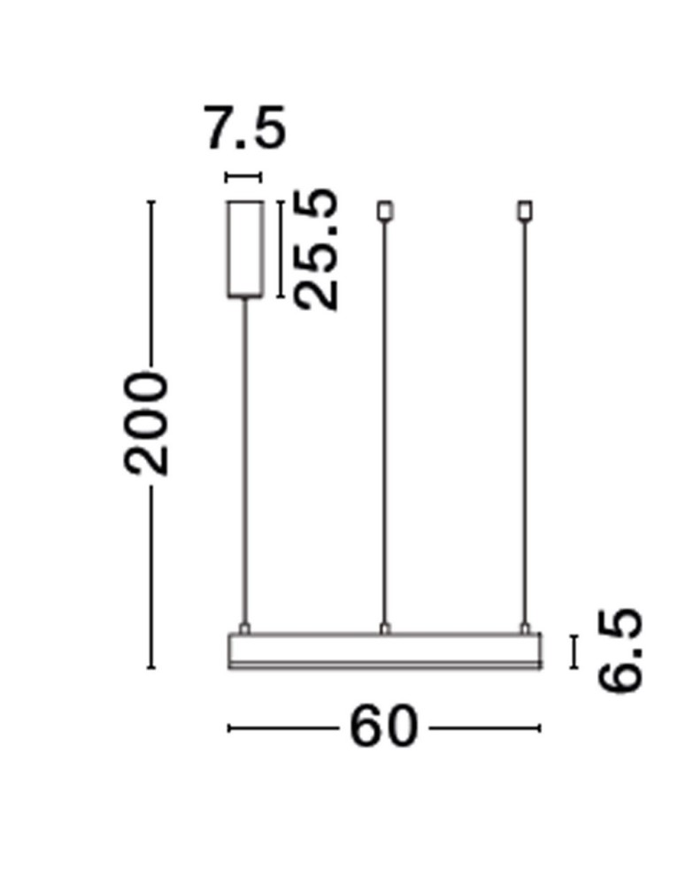Lampy wiszące - Luces Exclusivas JACA Wisząca Nowoczesna czarny 1xLED max 40W 2700-6000K LE43500 - product kolory-swiatla.pl 3