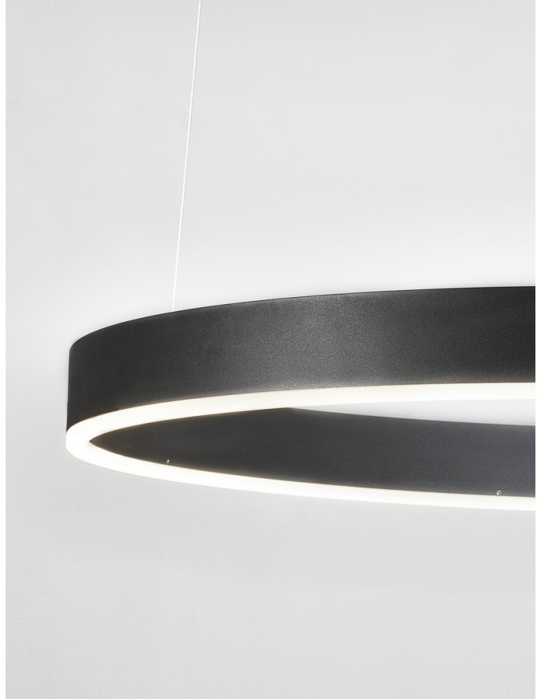 Lampy wiszące - Luces Exclusivas JACA Wisząca Nowoczesna czarny 1xLED max 50W 2700-6000K LE43501 - produkt kolory-swiatla.pl 2