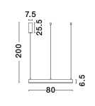 Lampy wiszące - Luces Exclusivas JACA Wisząca Nowoczesna czarny 1xLED max 60W 2700-6000K LE43502 - product 3
