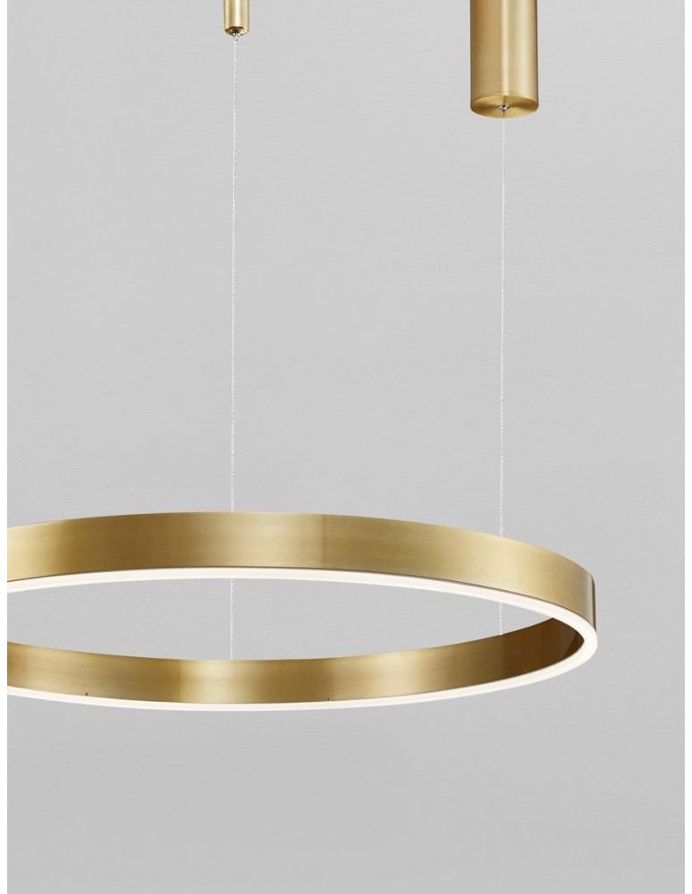 Lampy wiszące - Luces Exclusivas JACA Wisząca Nowoczesna złoty i odcienie złota 1xLED max 40W 2700-6000K LE43505 - produkt kolory-swiatla.pl 2