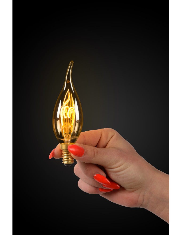 Żarówki Retro LED E14 230V - Lucide Bulb LED CT35 3W 115LM 2200K A 49036/03/62 - product kolory-swiatla.pl 4