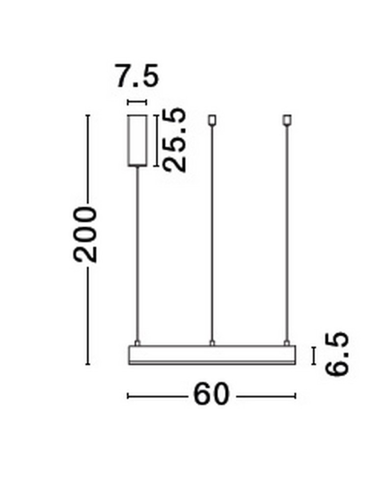 Lampy wiszące - Luces Exclusivas JACA Wisząca Nowoczesna biały 1xLED max 40W 2700-6000K LE43512 - product kolory-swiatla.pl 3