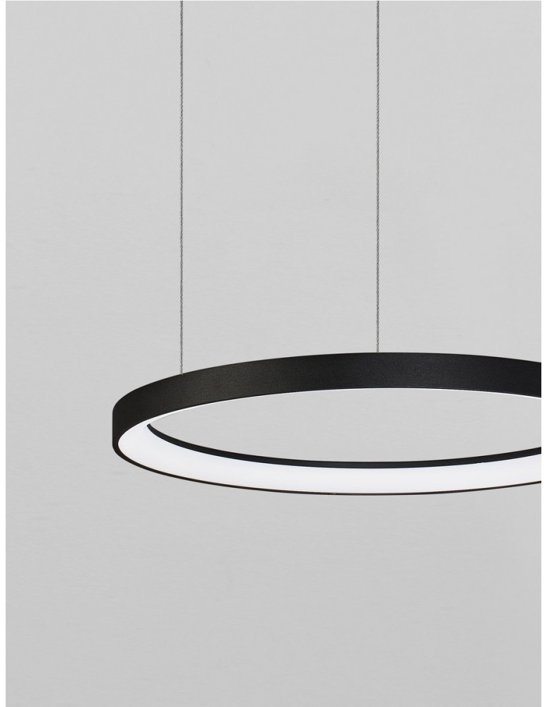 Luces Exclusivas ROTA Wisząca Nowoczesna czarny 1xLED max 48W 2700K LE43517