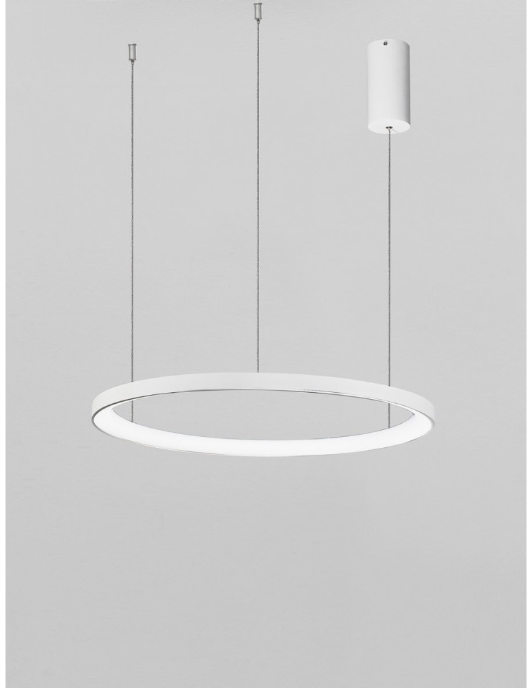 Lampy wiszące - Luces Exclusivas ROTA Wisząca Nowoczesna biały 1xLED max 38W 2700K LE43518 - product kolory-swiatla.pl 2