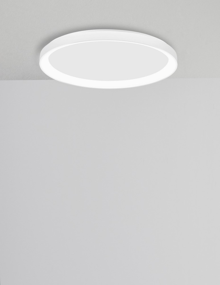 Lampy sufitowe - Luces Exclusivas ROTA Sufitowa Nowoczesna biały 1xLED max 30W 2700K LE43522 - produkt kolory-swiatla.pl 3