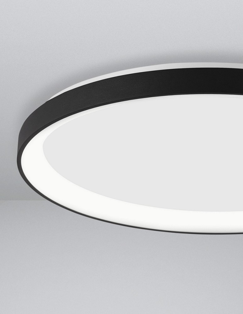 Lampy sufitowe - Luces Exclusivas ROTA Sufitowa Nowoczesna czarny 1xLED max 50W 2700K LE43524 - produkt kolory-swiatla.pl 3