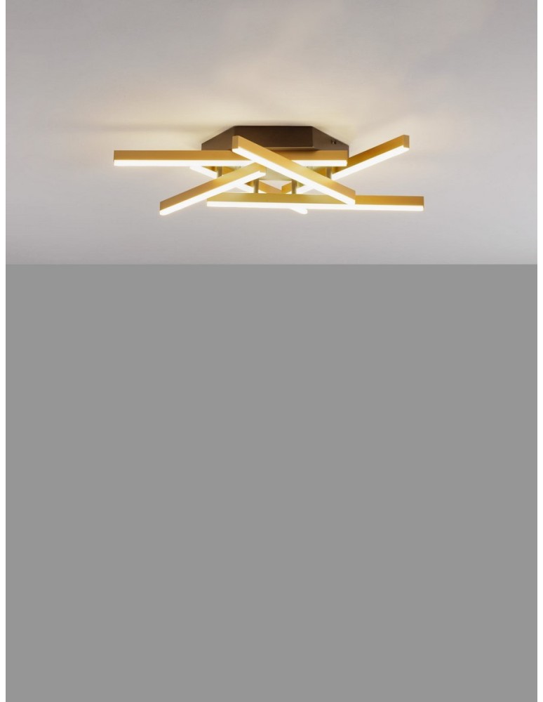 Lampy sufitowe - Luces Exclusivas BALTA Sufitowa Nowoczesna złoty i odcienie złota 1xLED max 38W 3000K LE43530 - produkt kolory-swiatla.pl 3