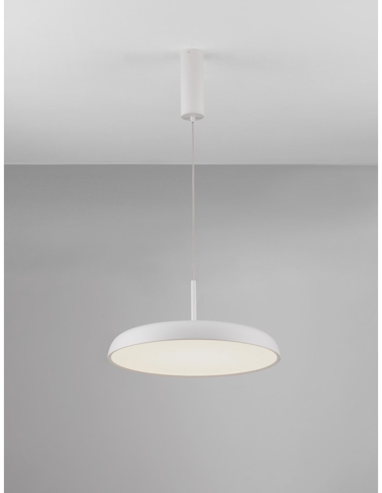 Luces Exclusivas BARCA Wisząca Nowoczesna biały 1xLED max 40W 3000K LE43532