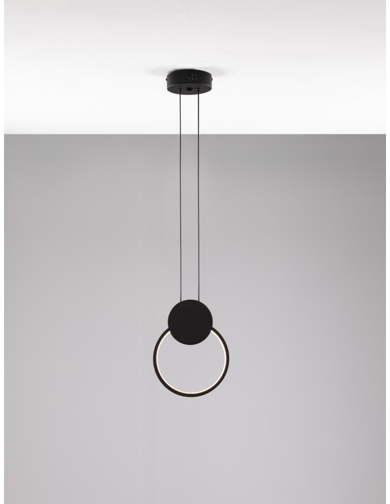 Lampy wiszące - Luces Exclusivas BARRE Wisząca Nowoczesna czarny 1xLED max 11W 3000K LE43549 - product kolory-swiatla.pl 2