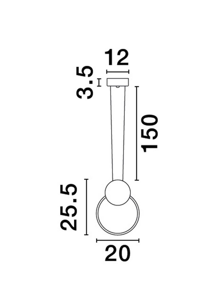 Lampy wiszące - Luces Exclusivas BARRE Wisząca Nowoczesna czarny 1xLED max 11W 3000K LE43549 - product kolory-swiatla.pl 3