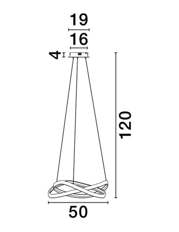 Luces Exclusivas ACAPA Wisząca Nowoczesna czarny 1xLED max 40W 2700-3500-5000K LE43553 - produkt 2