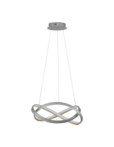 Luces Exclusivas ACAPA Wisząca Nowoczesna srebrny i odcienie srebra 1xLED max 40W 2700-3500-5000K LE43554