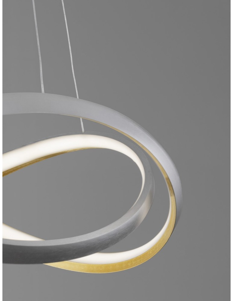 Lampy wiszące - Luces Exclusivas ACAPA Wisząca Nowoczesna srebrny i odcienie srebra 1xLED max 40W 2700-3500-5000K LE43554 - produkt kolory-swiatla.pl 2