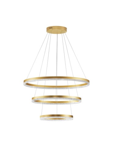 Luces Exclusivas ACACIO Wisząca Nowoczesna złoty i odcienie złota 1xLED max 97W 3000K LE43558
