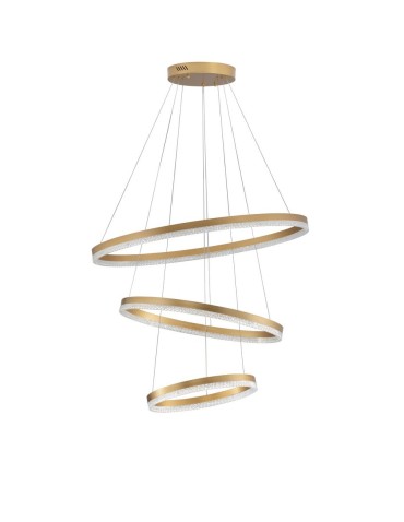 Luces Exclusivas ACACIO Wisząca Nowoczesna złoty i odcienie złota 1xLED max 97W 3000K LE43558 - produkt 2