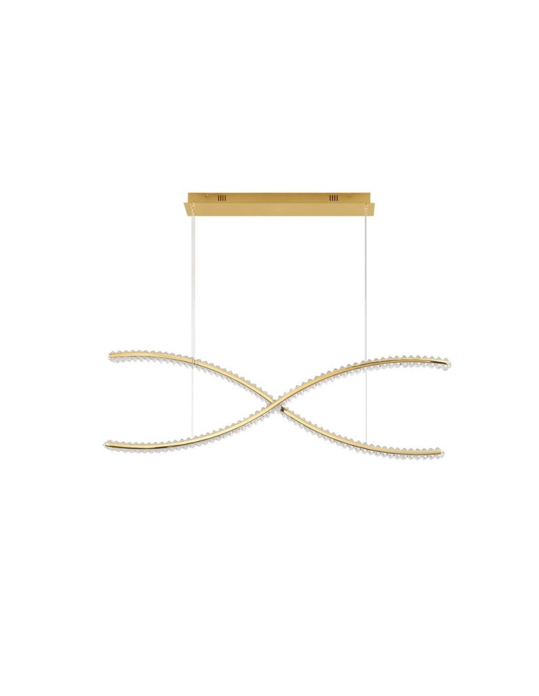 Lampy wiszące - Luces Exclusivas BAUTA Wisząca Nowoczesna złoty i odcienie złota 1xLED max 95W 3500K LE43563 - produkt kolory-swiatla.pl 1