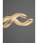 Lampy wiszące - Luces Exclusivas BAUTA Wisząca Nowoczesna złoty i odcienie złota 1xLED max 95W 3500K LE43563 - product 2