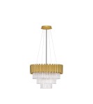 Lampy wiszące - Luces Exclusivas ACATEN Wisząca Nowoczesna złoty i odcienie złota 6xE14 max 5W LE43566 - product 1