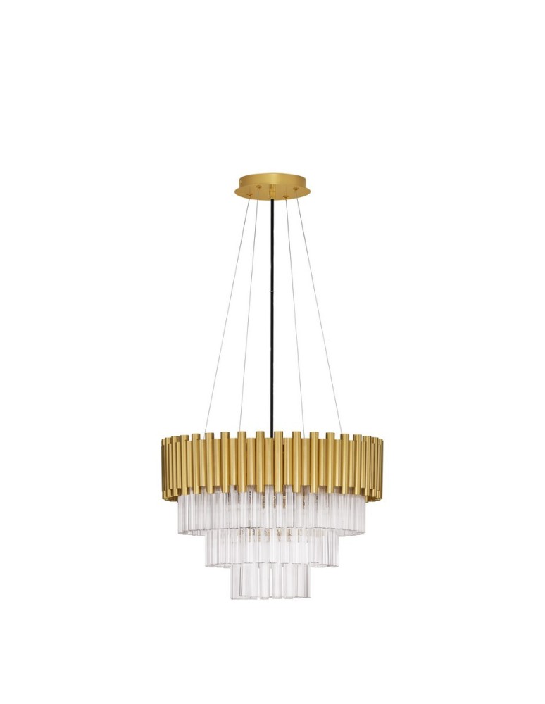 Lampy wiszące - Luces Exclusivas ACATEN Wisząca Nowoczesna złoty i odcienie złota 6xE14 max 5W LE43566 - produkt kolory-swiatla.pl 1