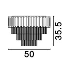 Lampy sufitowe - Luces Exclusivas ACATEN Sufitowa Nowoczesna złoty i odcienie złota 6xE14 max 5W LE43568 - product 2