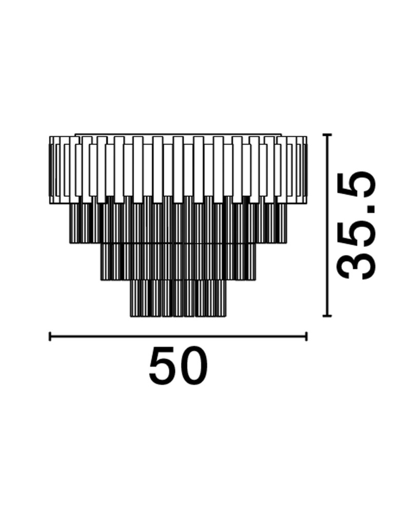 Lampy sufitowe - Luces Exclusivas ACATEN Sufitowa Nowoczesna złoty i odcienie złota 6xE14 max 5W LE43568 - product kolory-swiatla.pl 2