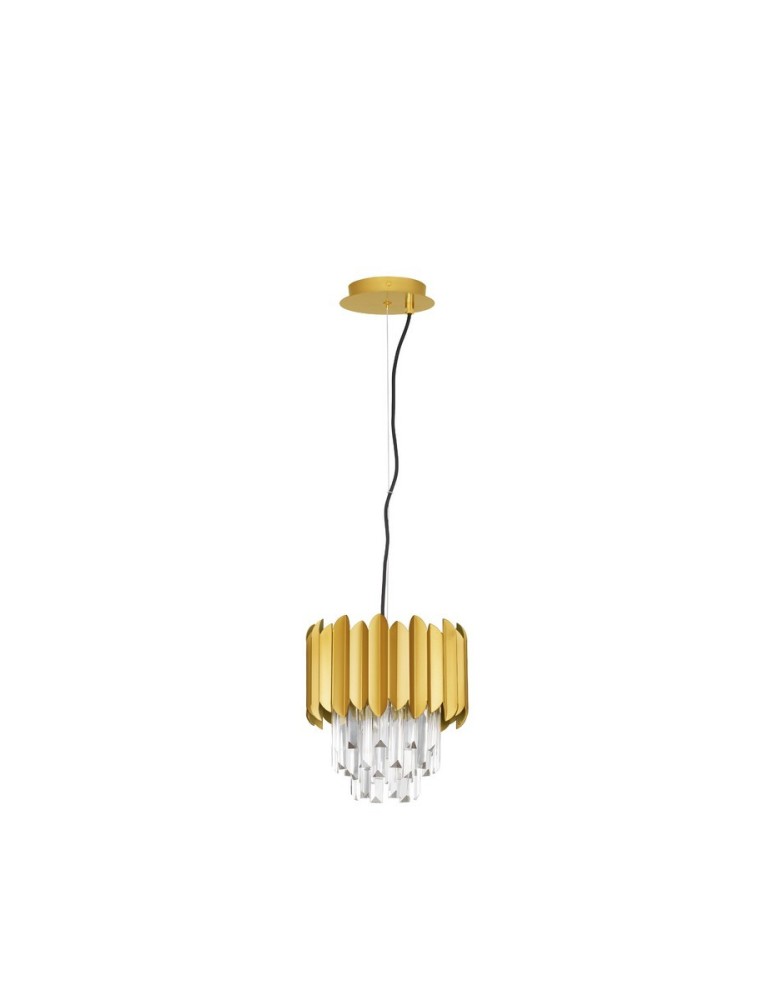 Lampy wiszące - Luces Exclusivas ACATEN Wisząca Nowoczesna złoty i odcienie złota 1xE14 max 5W LE43569 - produkt kolory-swiatla.pl 1