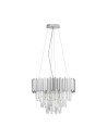 Luces Exclusivas ACATEN Wisząca Nowoczesna srebrny i odcienie srebra 6xE14 max 5W LE43574