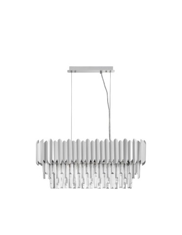 Luces Exclusivas ACATEN Wisząca Nowoczesna srebrny i odcienie srebra 5xE14 max 5W LE43576
