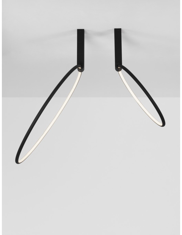 Lampy sufitowe - Luces Exclusivas ABUYA Sufitowa Nowoczesna czarny 1xLED max 70W 3000K LE43577 - produkt kolory-swiatla.pl 3